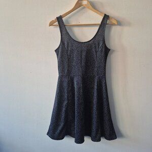 Ladies Dress Size 12 14 H&M Black White Polka Dot Skater Day Casual Summer